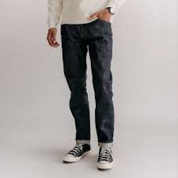 Taylor Stitch Jeans Mens 32x29 1/2 Slim Fit Selvedge Button Fly Organic Cotton - Picture 1 of 10